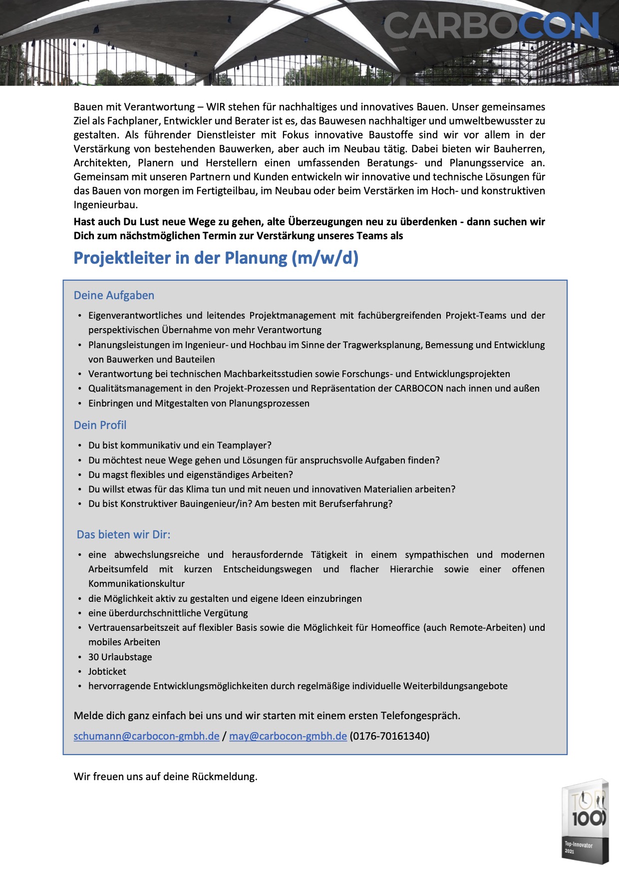230221 CC Stellenausschreibung Projektleiter Planung2 neu
