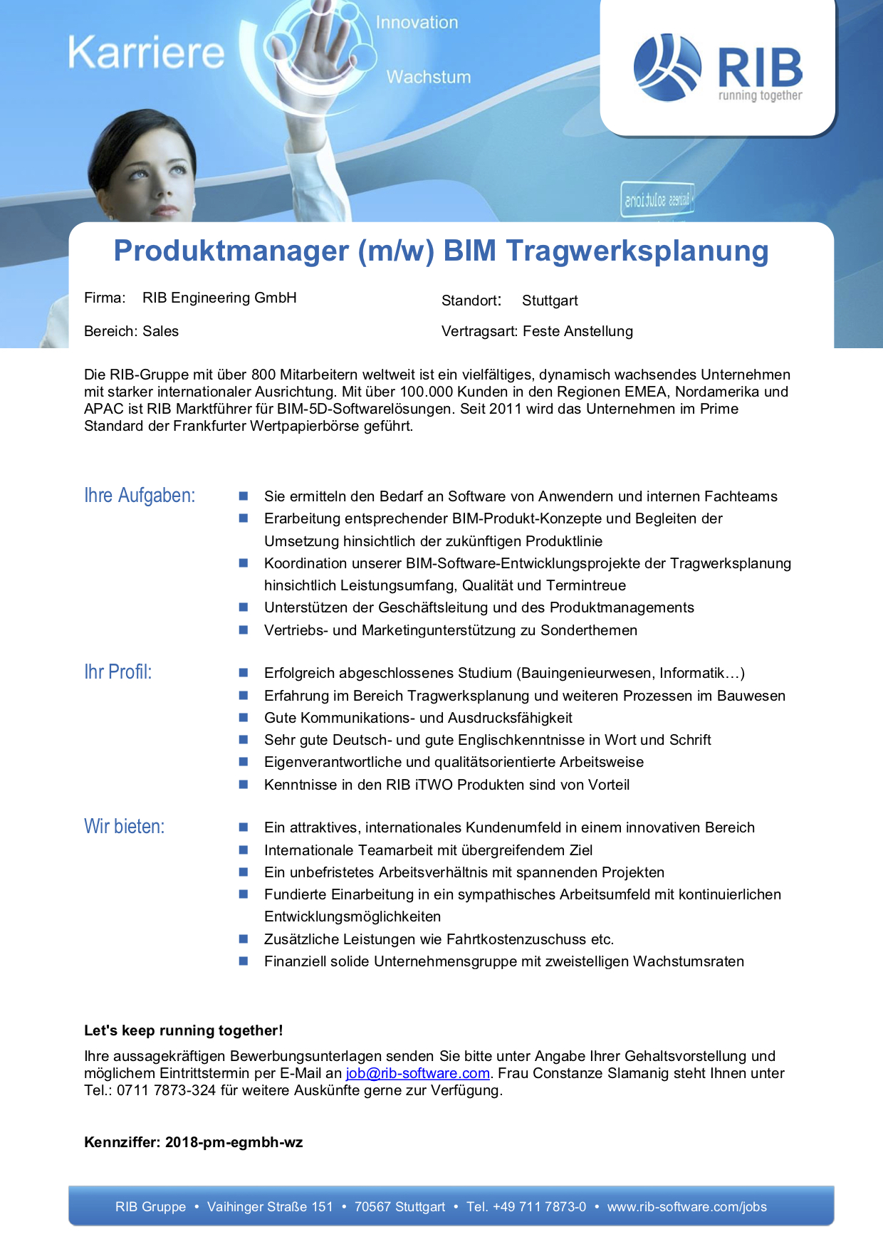 RIB Produktmanager BIM Tragwerksplanung